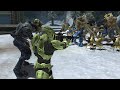Halo 2 Master Chief and Arbiter VS. Halo 3 Flood