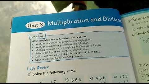 Chapter 3 class 4th multiplication and division