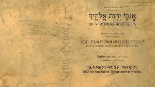 Genesis I. Moyses. Recitatio.