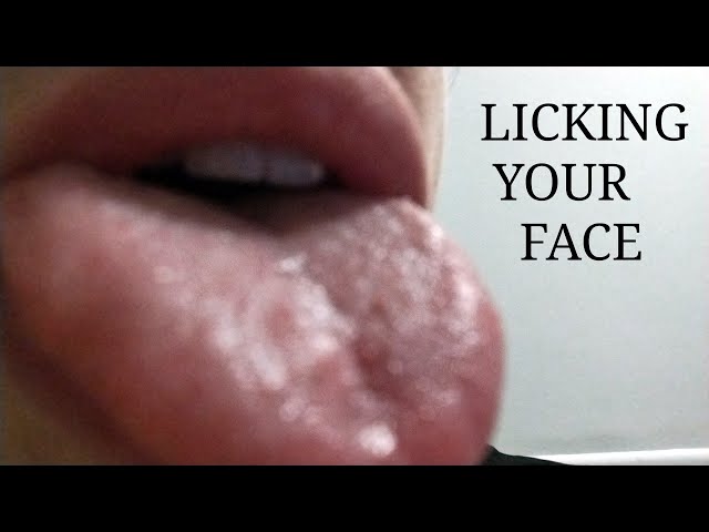 ASMR - Licking your face sensualy
