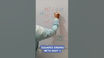 Square ending with 5 #maths #squares