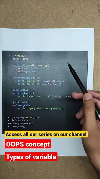what is static method in python l #shorts - YouTube