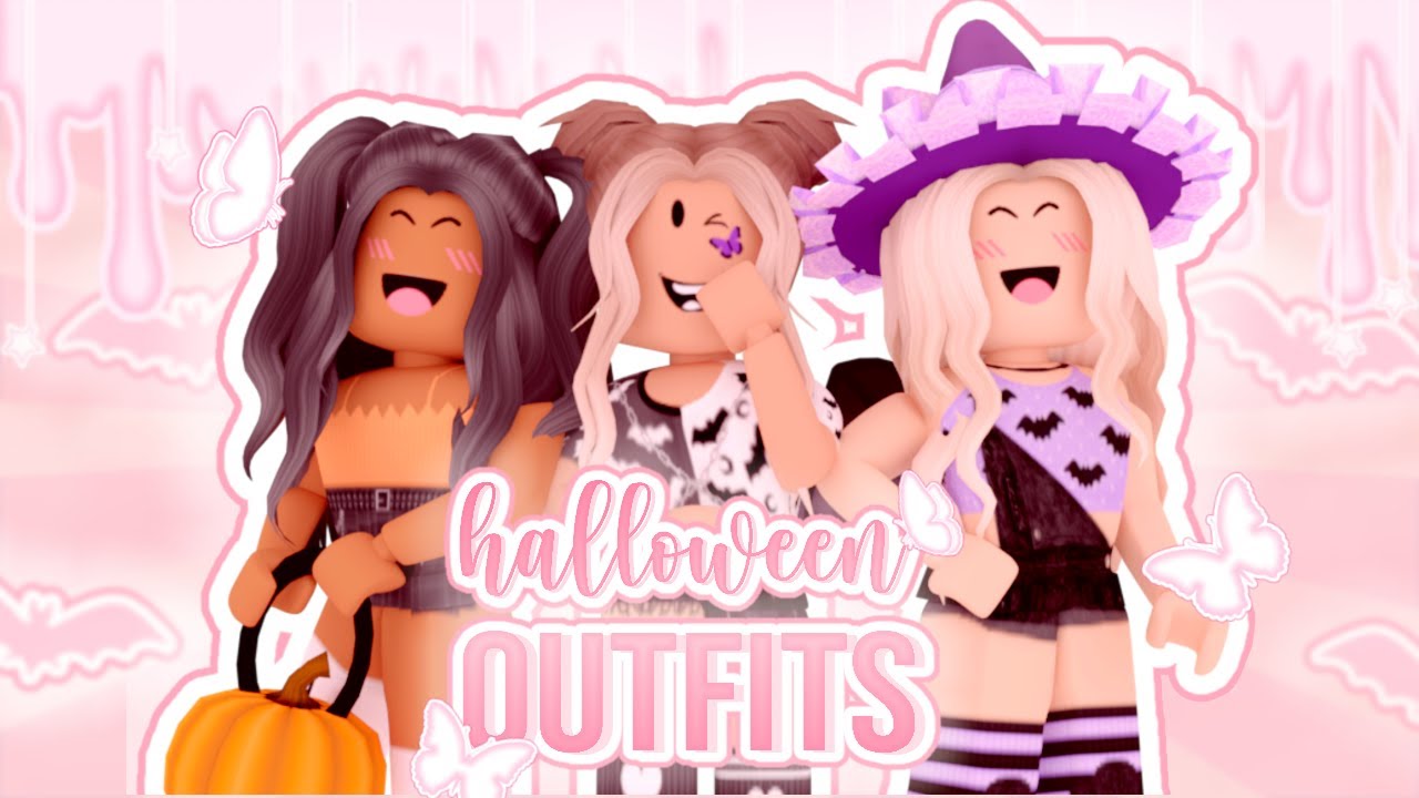 aesthetic halloween & fall roblox outfits for girls, collab w/ jxelyniii