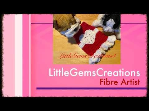 XS Valentines Dog / Cat Dress - Crochet - YouTube