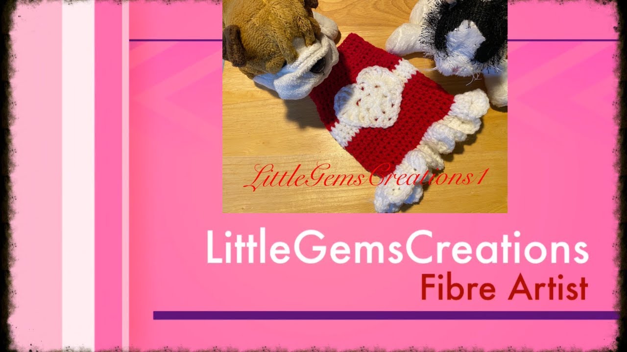 XS Valentines Dog / Cat Dress - Crochet - YouTube