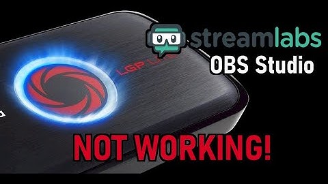 LGP LITE Not Working in OBS - Solved #Avermedia