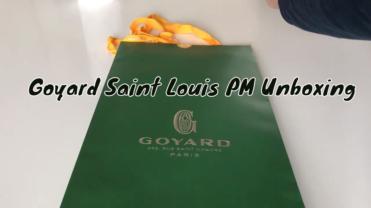 Unboxing our Goyard Saïgon mini bag. It will be available in