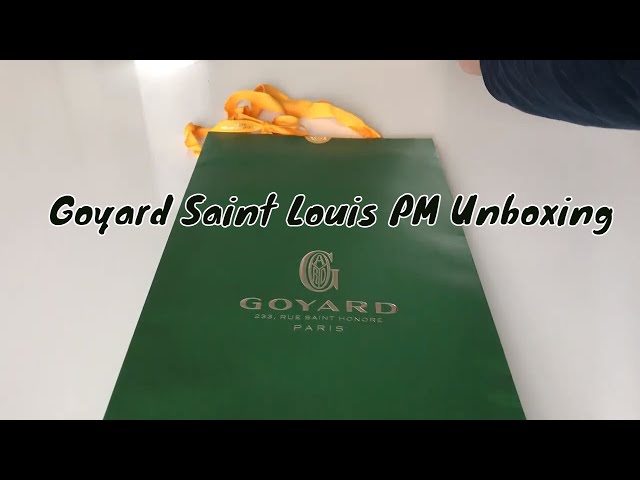 Unboxing my Goyard St Louis PM 🫶 #unboxing #goyard #goyardstlouis #lu