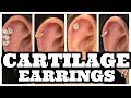 Cartilage Earrings - Different Styles of Hoops & Studs for Cartilage