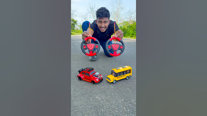 1 Chota School bus and Remote Control cast car