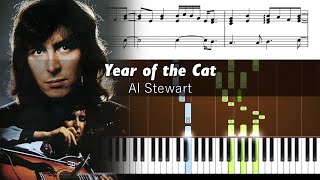 Al Stewart - Year Of The Cat - Accurate Piano Tutorial With Sheet Music