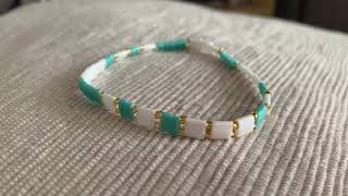 Video Tutorial Bracelet Beads Tila Myuki Simple And Delicate Diy