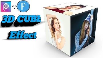 3D Cube Effect - PicsArt + PixelLab
