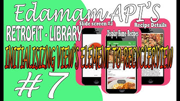 Android Retrofit tutorial food recipes app using MVVM|Edamam API #7