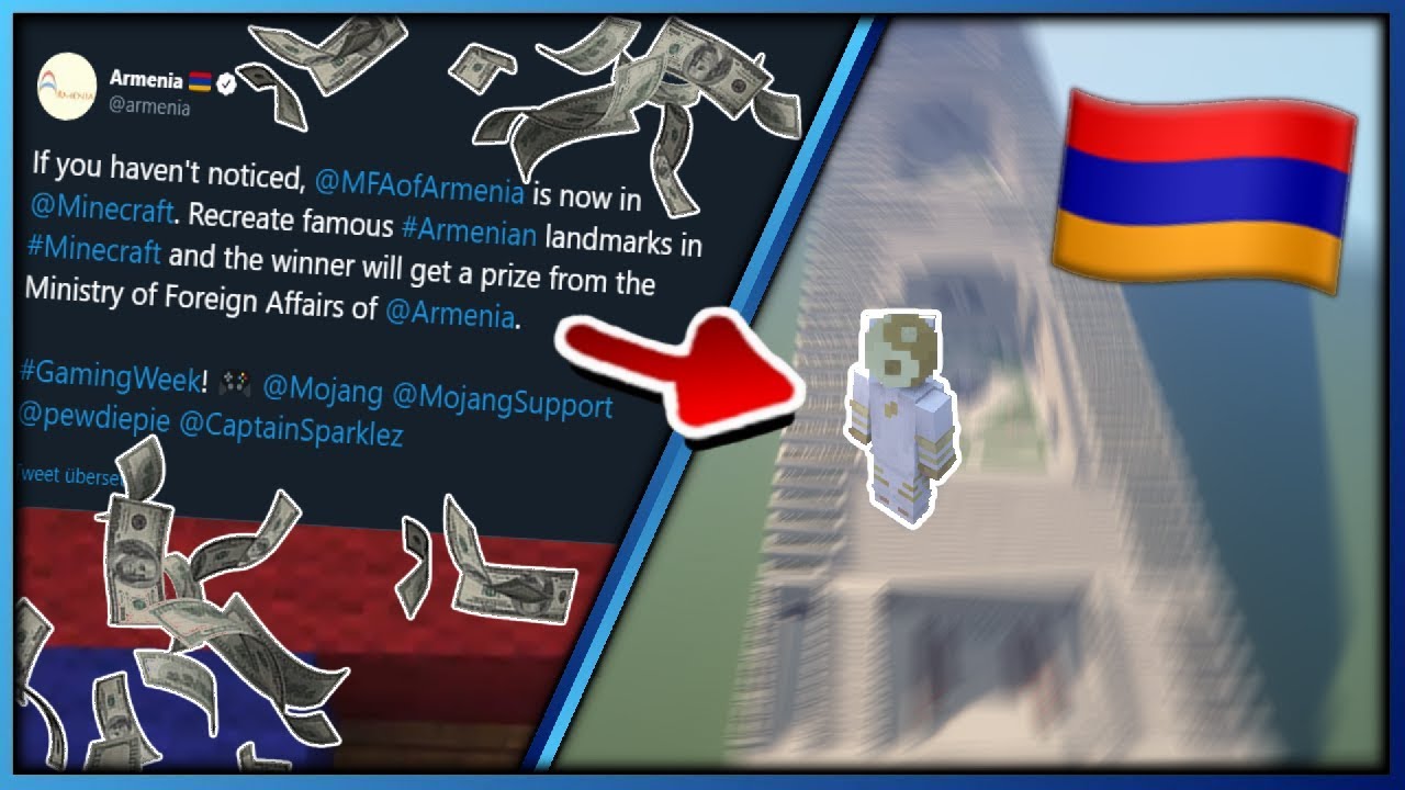 Ich habe etwas für einen armenischen Minecraft Wettbewerb gebaut