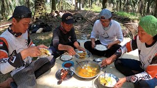 DARI LAUT LANJUT MANCING IKAN GABUS LANGSUNG MASAK DI KEBUN SAWIT
