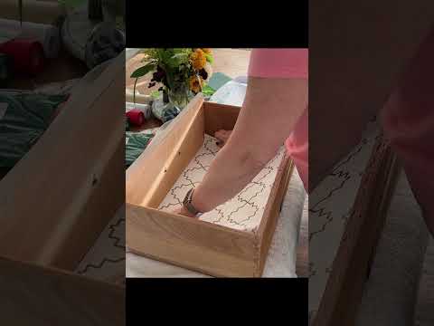 Easy Drawer liner hack diy furniturerestoration furnitureflip