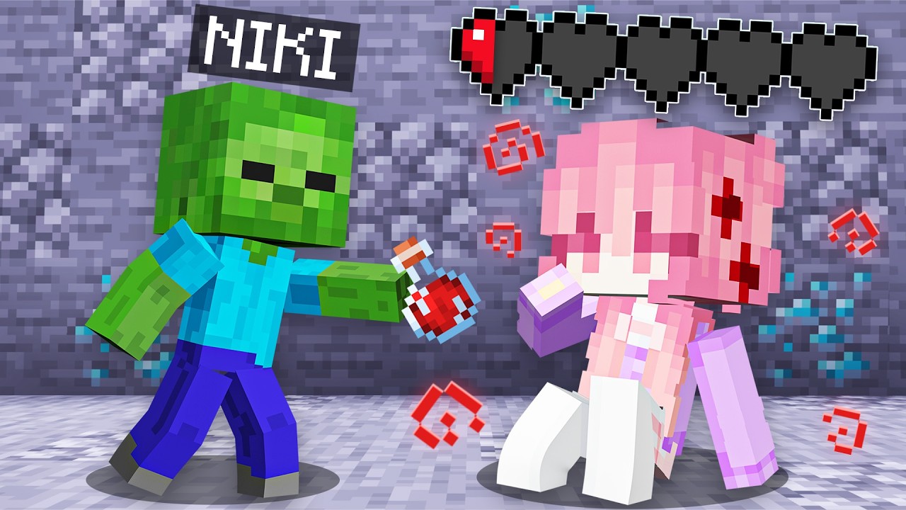 JUGANDO a ser un BEBE ZOMBIE En Minecraft!