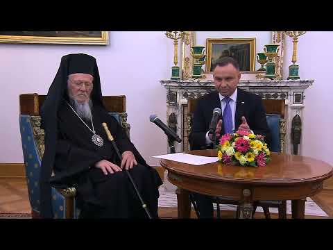 Spotkanie Prezydenta RP i Małżonki z Jego Świątobliwością Bartłomiejem I Patriarchą Konstantynopola