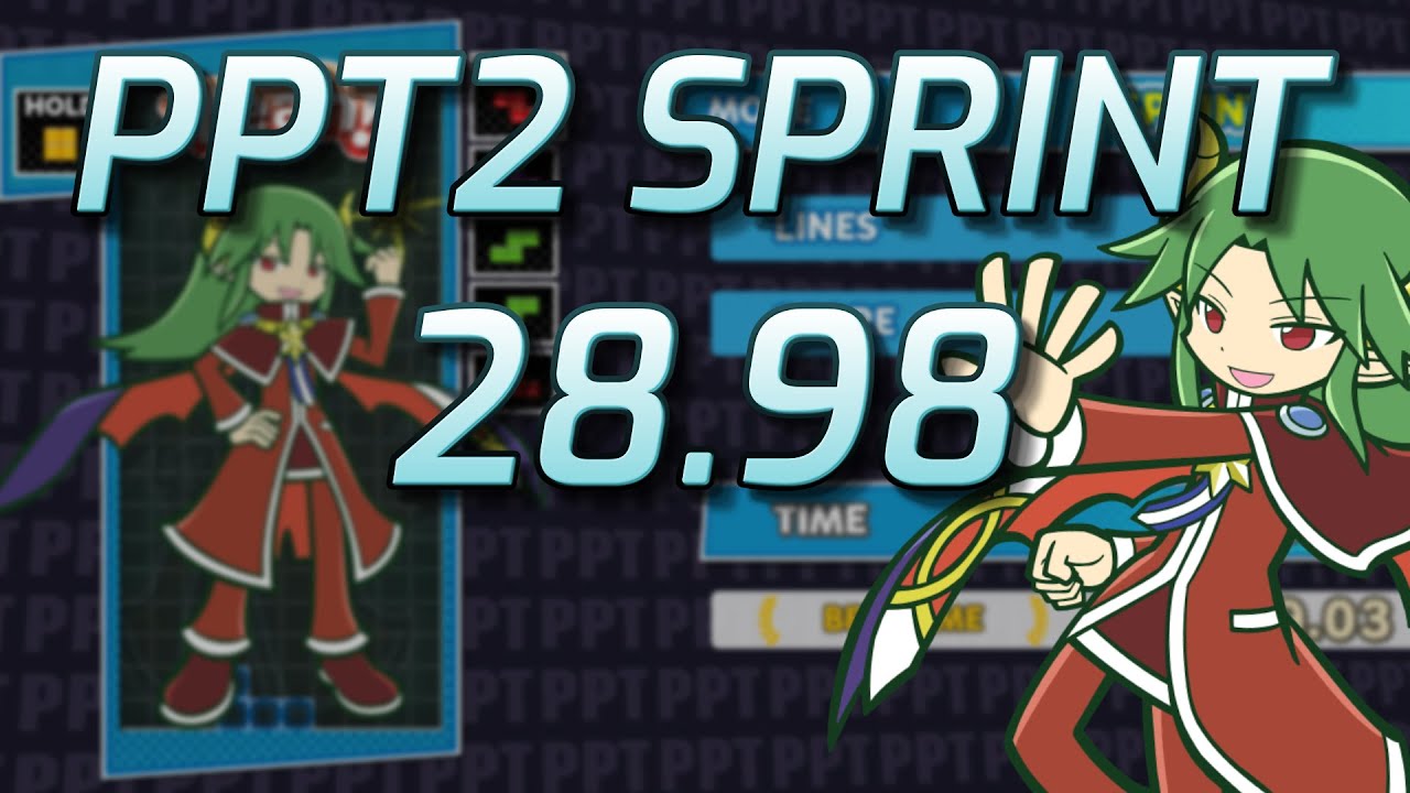 [PPT2 Sprint] 28.98 (WORLDS FIRST SUB 29) - YouTube