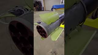Soviet 122mm M-21OF High Explosive FRAG Rocket for BM21 GRAD Multiple Launcher #military #war #tech