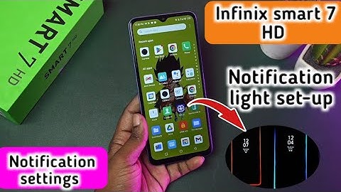 Infinix Smart 7 HD  notification setting, Infinix Smart 7 HD notification light setting, Infinix