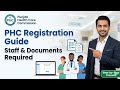 Which type of staff and their document required to register your hospital or clinic