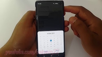 Samsung Galaxy S10 : How Set Date Manually android pie