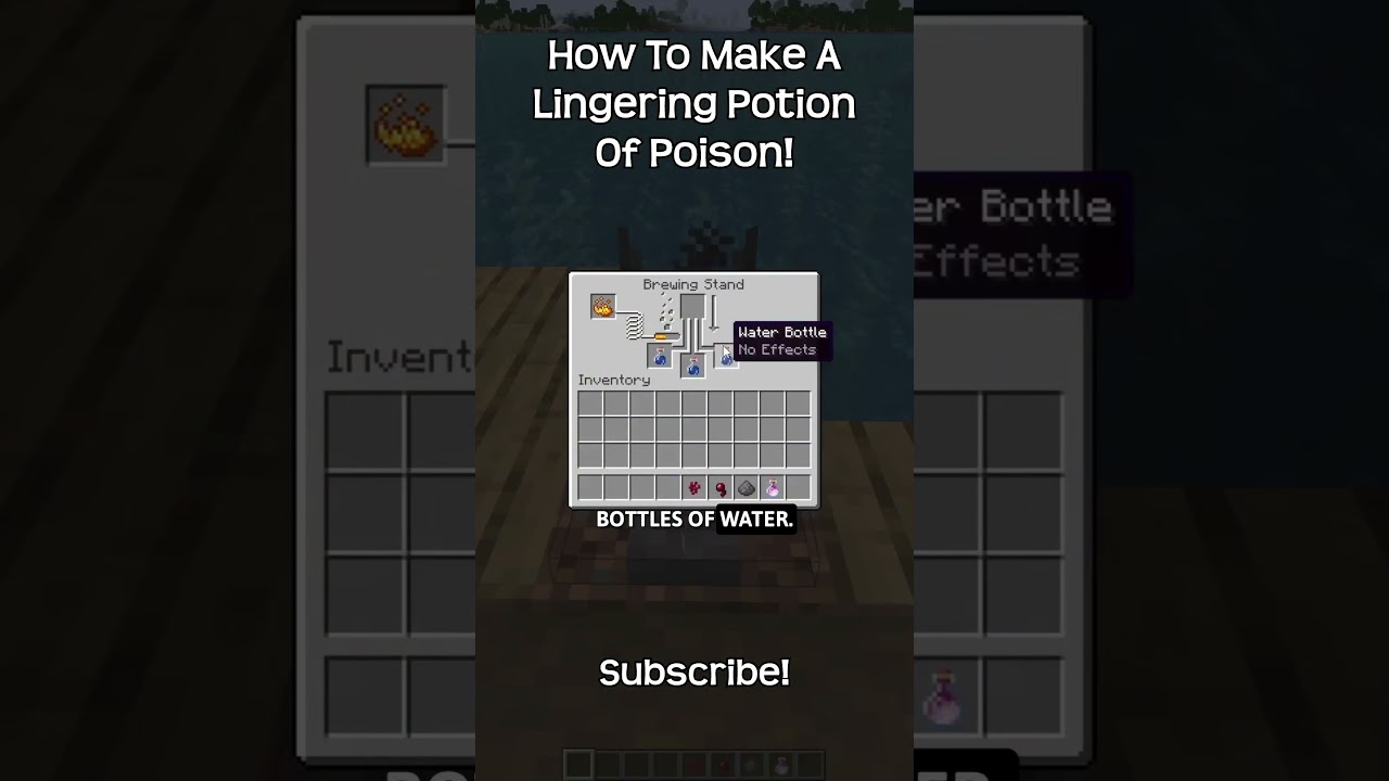How To Make A Lingering Potion Of Poison In Minecraft?