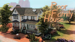 Дом небогатой семьи💰│Строительство│Poor Family House│SpeedBuild│NO CC [The Sims 4]