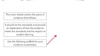Accreditation @ Proficient Step Three: Writing the evidence cover sheets