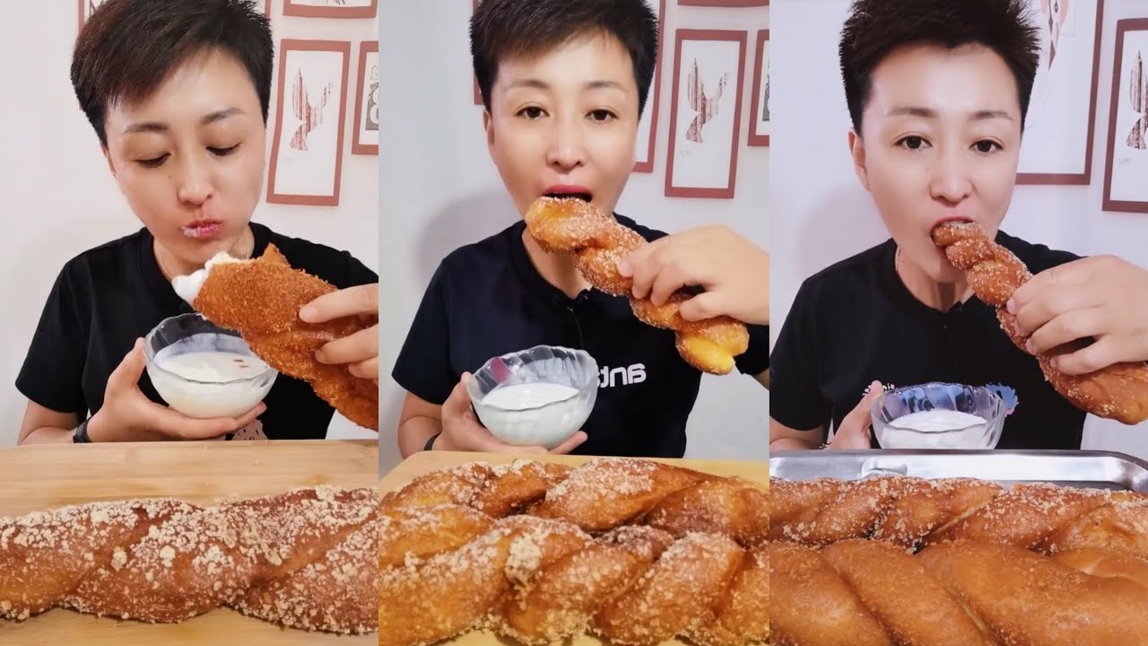 🍞 [MUKBANG] twisted donuts dipped in yogurt edition