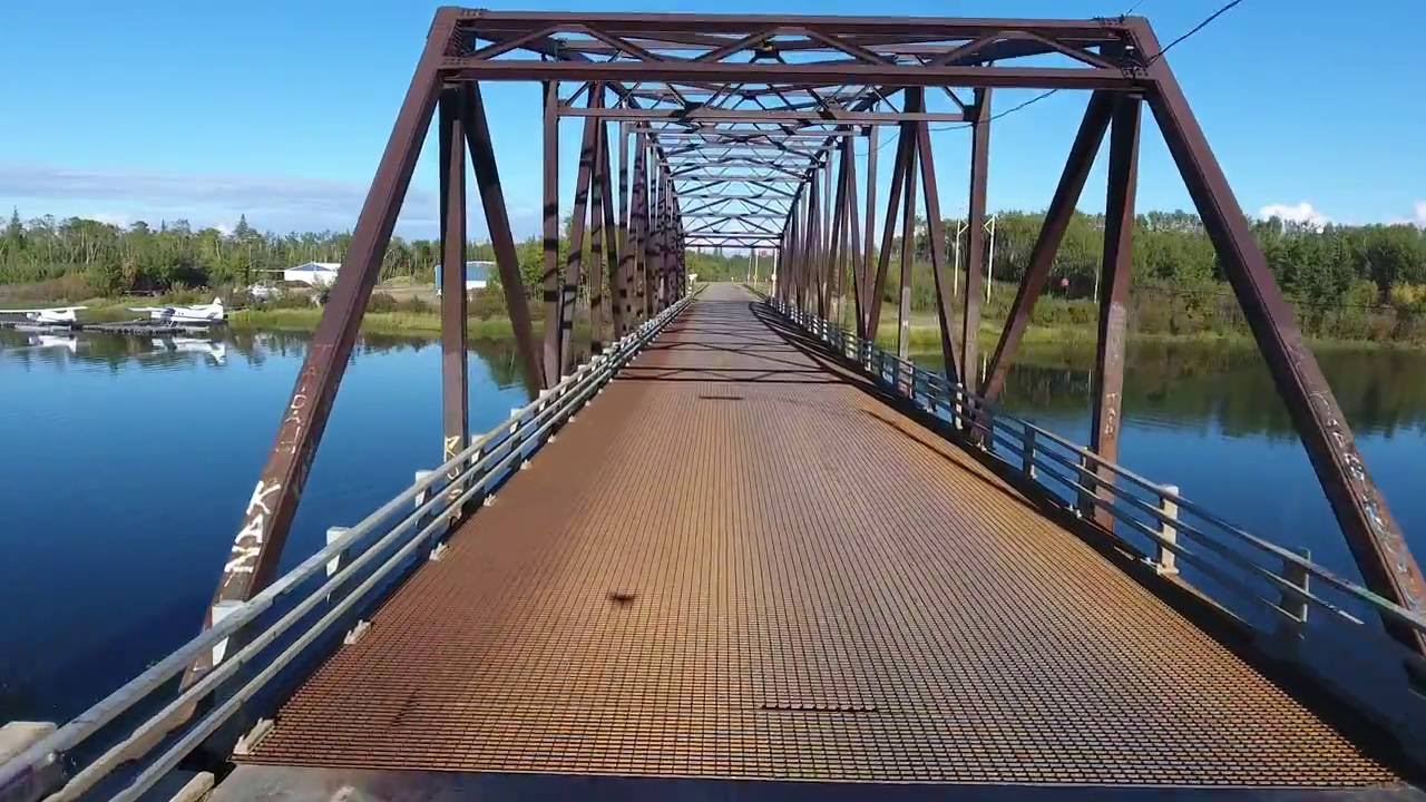 Buffalo Narrows Bridge Aerial Footage YouTube