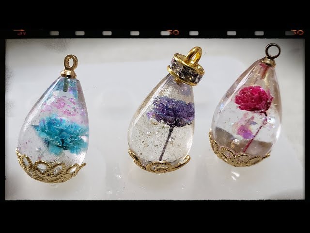 レジンアクセサリー しずく型 PARTS CLUB シリコンモールド - YouTube