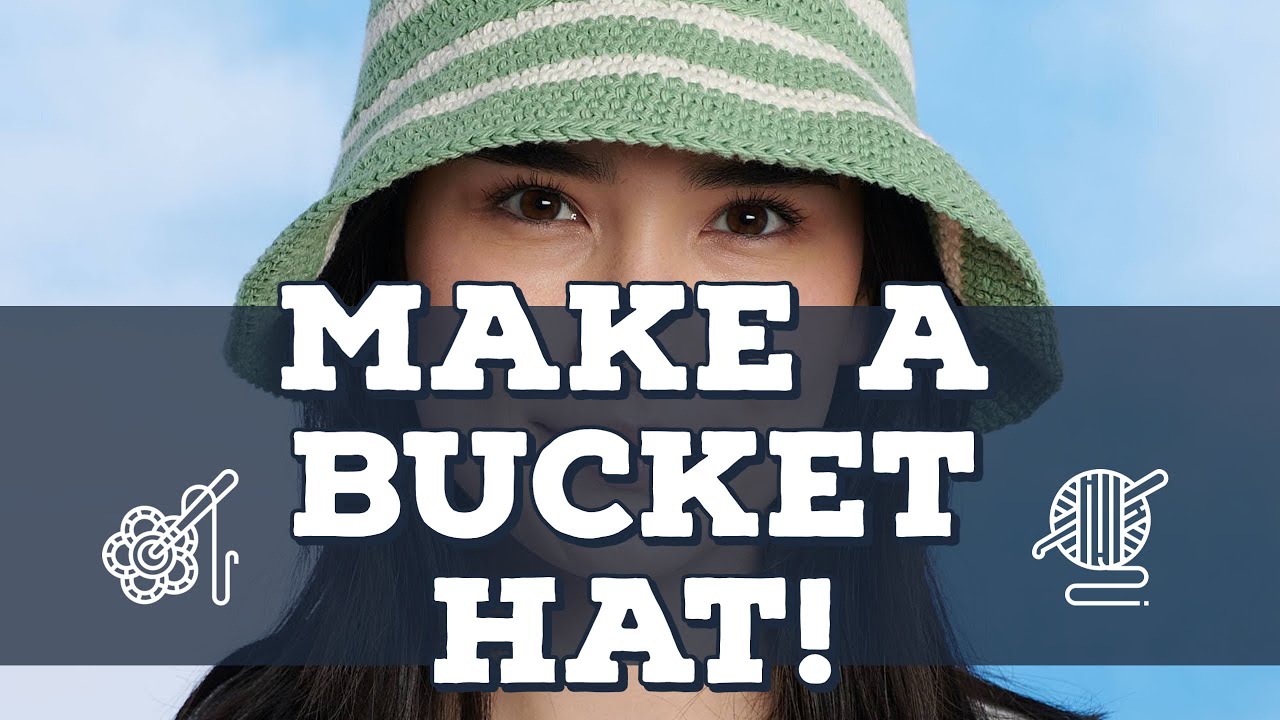 Left Hand: Crochet Gift Shop Bucket Hat Adult