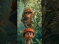 🌴🐒 गोलू का जंगल एडवेंचर | Funny Jungle Story in Hindi #shorts #animation #funnystory