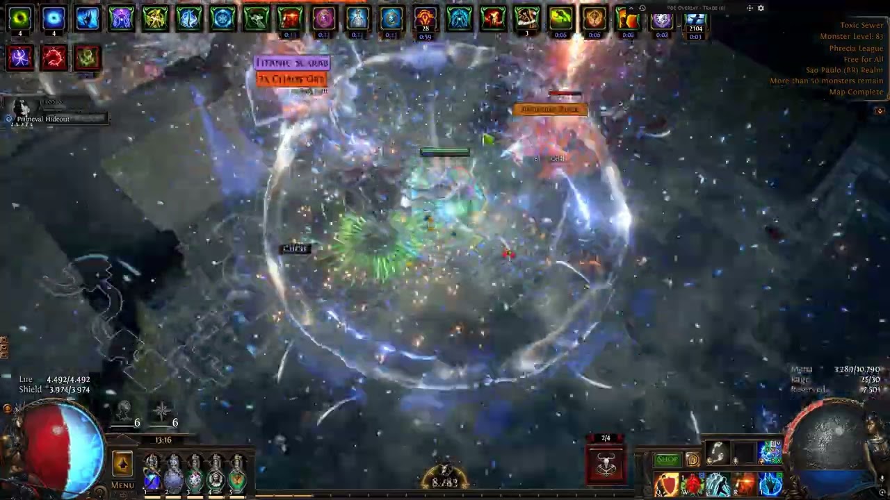 T16 8 Mods Corrupt + Delirium + Big Strat Rogue Exiles (INSANE FASTER CLEAR)