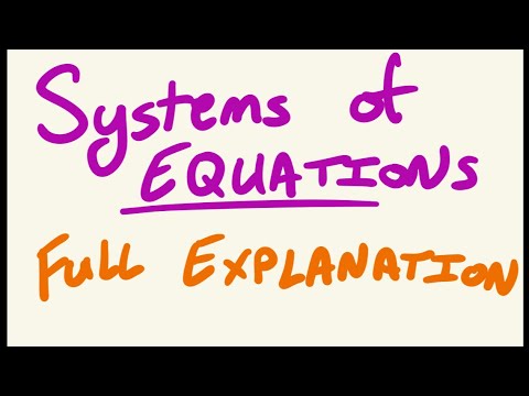 Systems of Equations