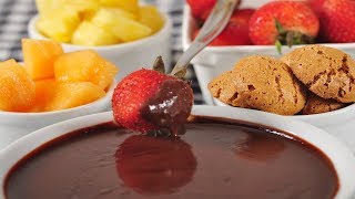 Chocolate Fondue Recipe Demonstration - Joyofbaking.com