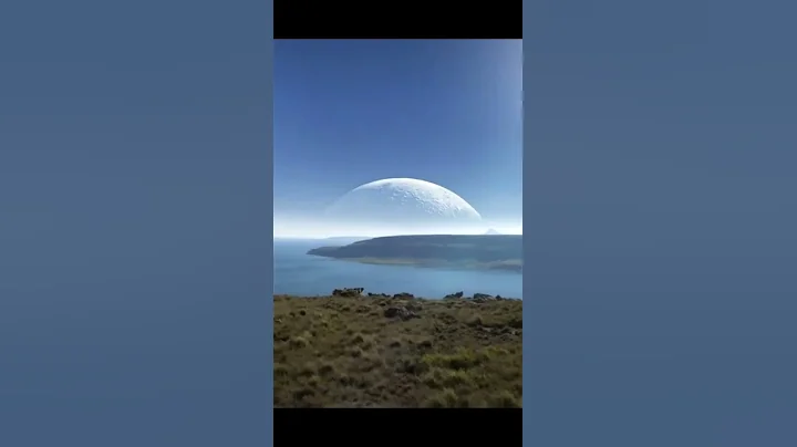 月亮奇景｜靠近俄罗斯和加拿大之间的北极圈内拍到的，这么大的月亮只出现短短30秒！真是奇景？电脑动画艺术家作品 #Shorts - 天天要闻