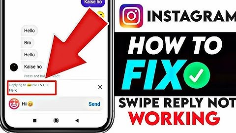 Instagram swipe reply not working ! Instagram reply option not showing 2023