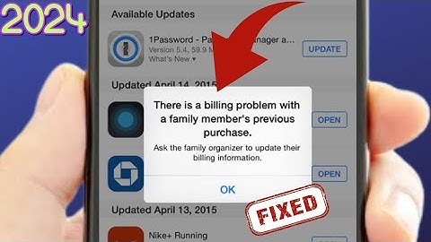 How to fix there is a Billing problem with a previous purchase 2024 | Billing Problem with Purchase
