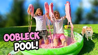 Wir machen einen RIESEN OOBLECK POOL! (nicht Newtonsche Flüssigkeit!)