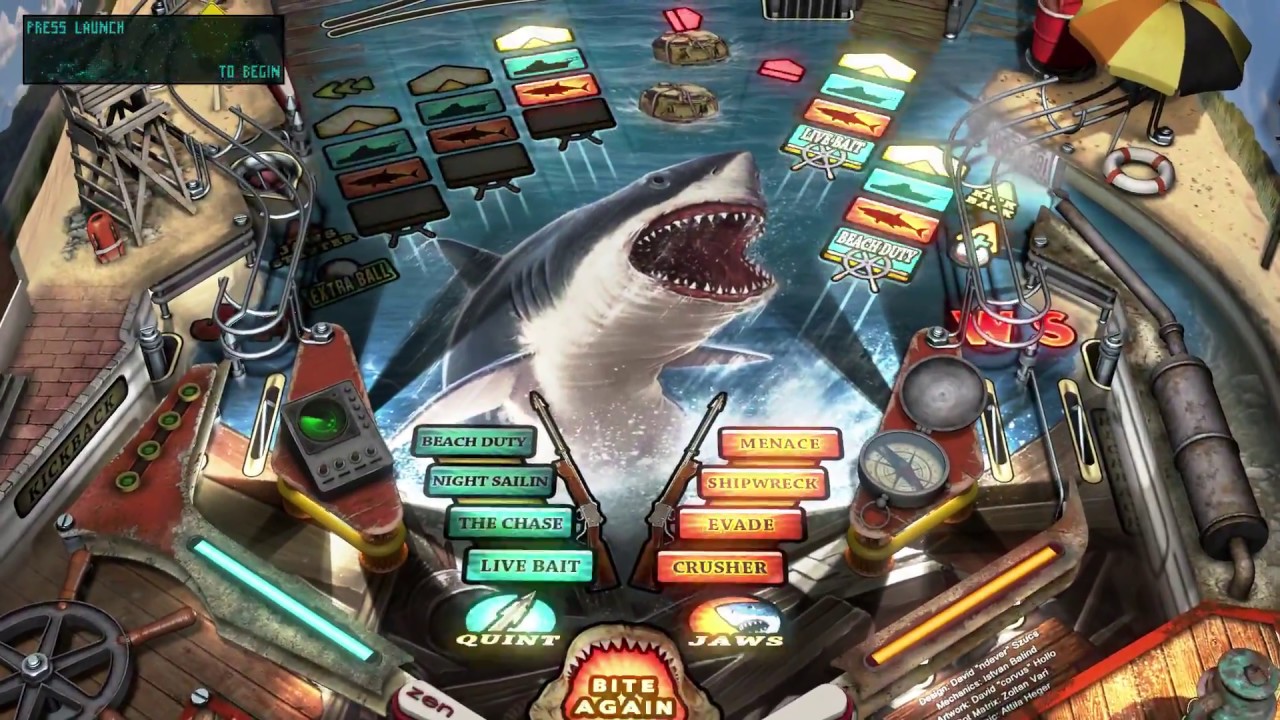 Pinball FX3 Jaws Table Rising To The Challenge (Stream) YouTube