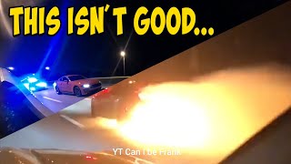 Street Racers Get CHASED By Cops, Catch On Fire, and CRASH! - Illegal Street Racers #29