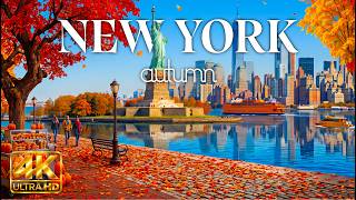 New York Fall 4K 🍂 Amazing Autumn Landscapes, Central Park & Hudson Valley