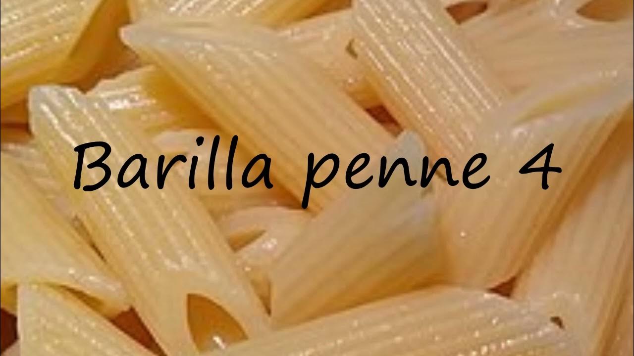 How to pronounce Barilla penne 4 in Italian? YouTube