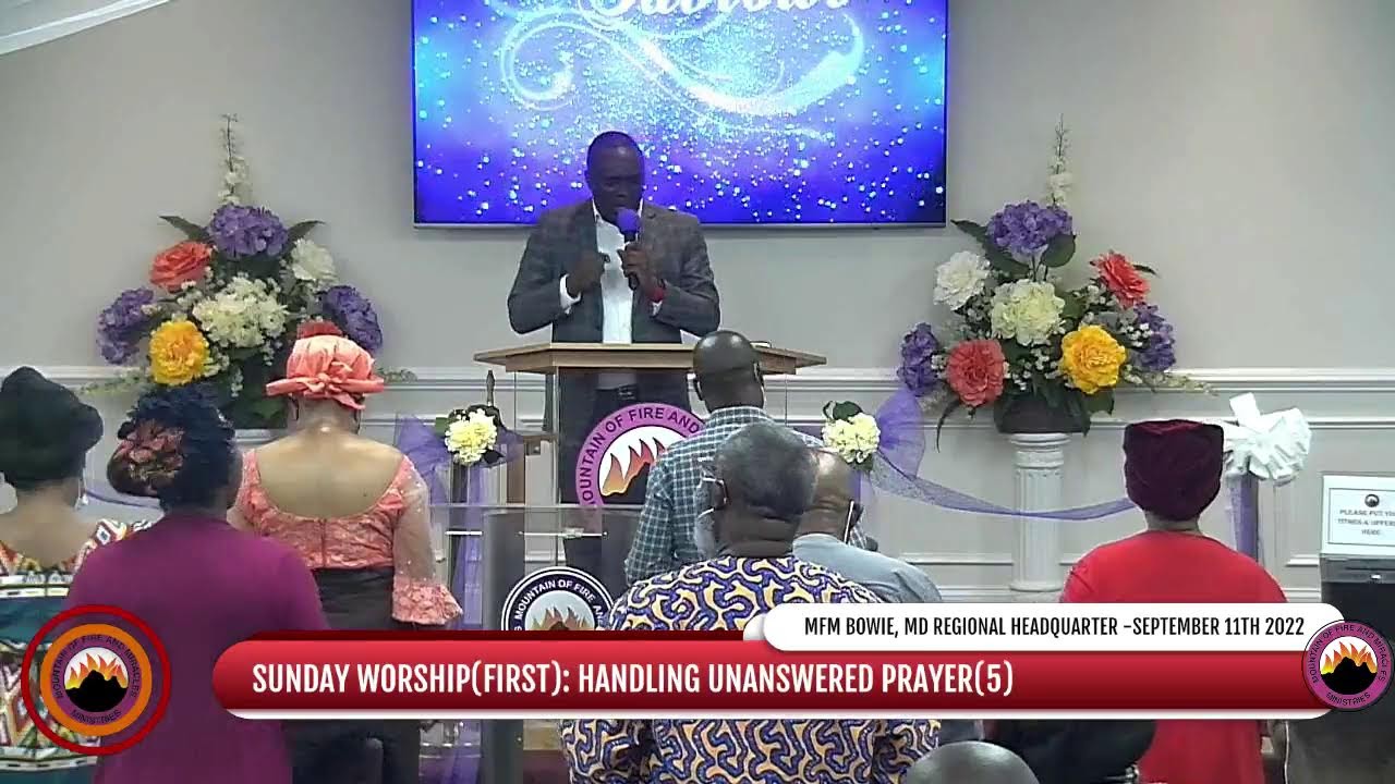 SUNDAY WORSHIP(FIRST): HANDLING UNANSWERED PRAYER(5)
