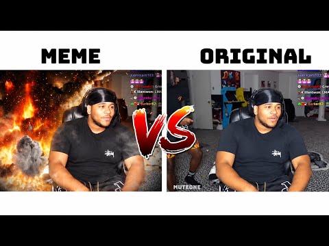 Fanum Exploding Meme VS Original 