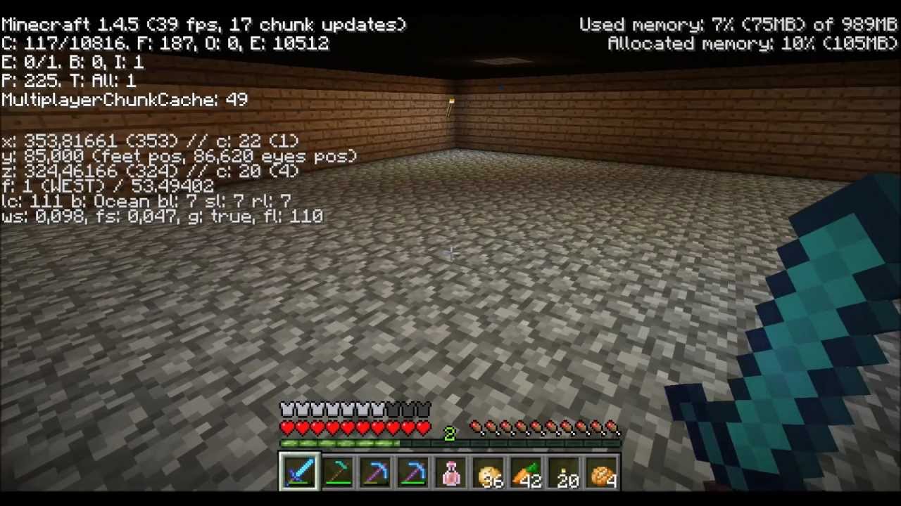 Como ver a durabilidade dos itens no Minecraft sem mods - YouTube